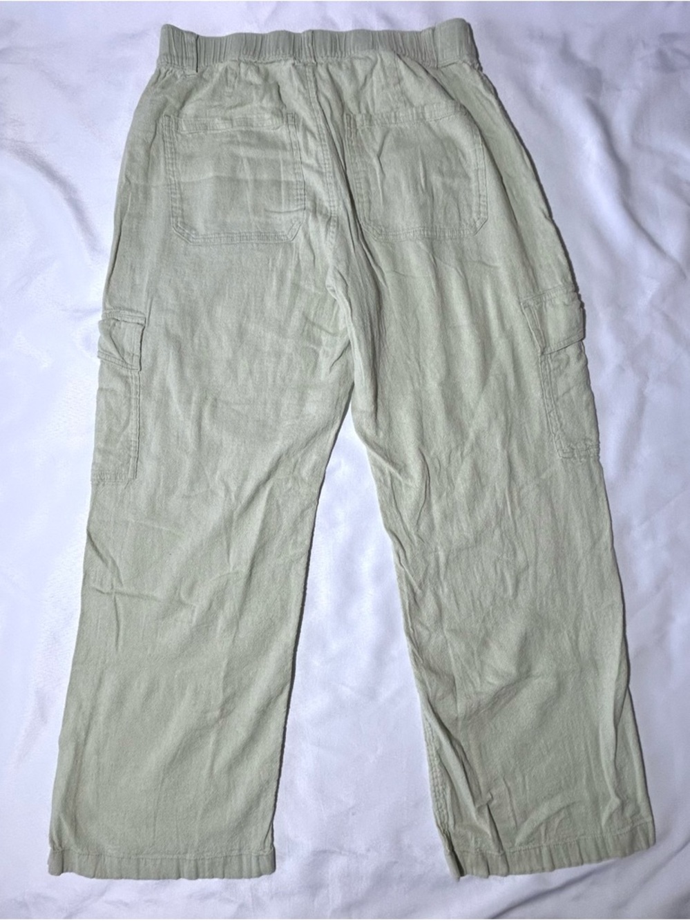 Hollister High Rise Vintage Baggy Cargo Casual Cargo Pants Light Green Sz L - Picture 4 of 7